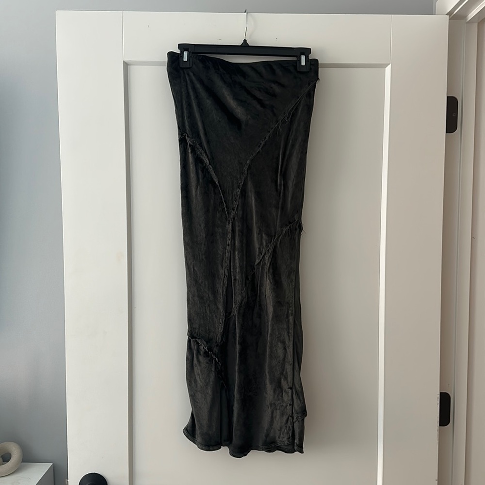 Velvet Midi Skirt